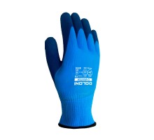 Перчатки утепленные Doloni D-WINTER трикотажные, голубые, с летексным покрытием (4515)