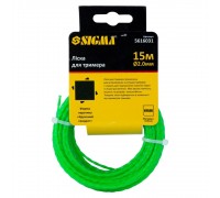 Ліска (жилка) для тримера кручений квадрат D2.0мм 15м Sigma (5616031)