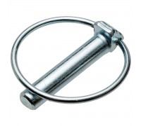 12*55 Cotter pin with ring (zinc) DIN 11023