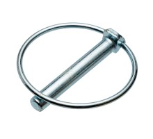 9*63 Шплинт стопорный с кольцом (цинк) DIN 11023