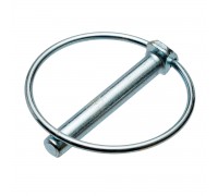 9*63 Cotter pin with ring (zinc) DIN 11023