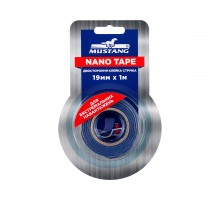 Двухсторонняя клейкая лента NANO TAPE Mustang Прозрачная 19мм*1м