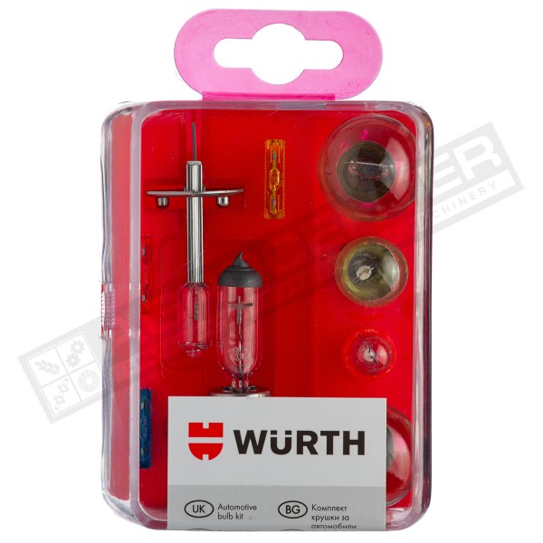 Набір автоламп 12V 6 ламп + 3 запобіжника WURTH (072099617) - 1