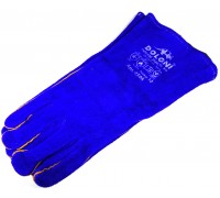 welding gloves with lining, blue size 10 (4508)