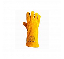 "Doloni" welding gloves with lining, yellow size 10 (4507)