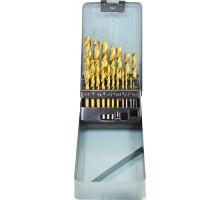 Set of metal drills, titanium 19pcs (metal case) Spitce (20-925)