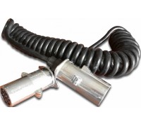 Spiral cable with "N" plugs, 7 pin, 4m KAMAR