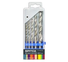 Set of metal drills, 5 pcs. (4-10mm), titanium, Profi Spitce (20-902)