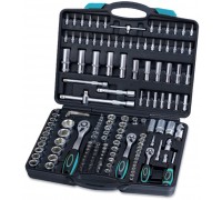 Набор головок и насадок 1/4", 3/8", 1/2" (4-32мм),Cr-V, 150 предметов BERG (52-120)