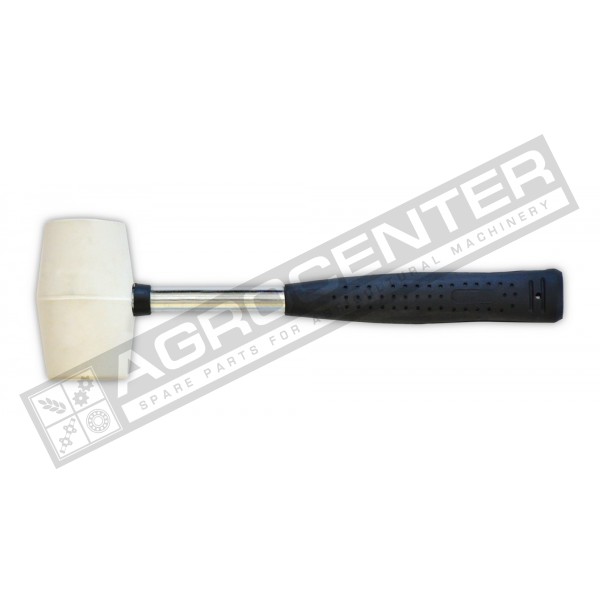 Mallets, white rubber, metal handle, 410g, 50mm Technics (39-011)