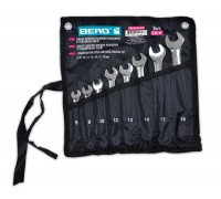 Combination Wrench in a cloth cover, Cr-V 14pcs (8-24mm) BERG (48-968)