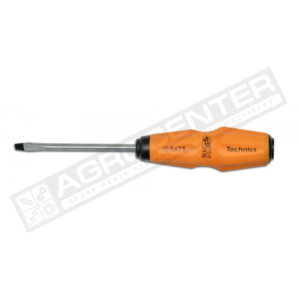 Викрутка ударна "-"  Cr-V, SL6*125мм Technics (46-202) - 1