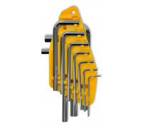 Set of L-shaped hex keys 10pcs (1,5-10mm) Technics (49-110)