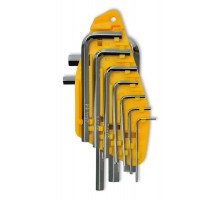Set of L-shaped hex keys 10pcs (1,5-10mm) Technics (49-110)