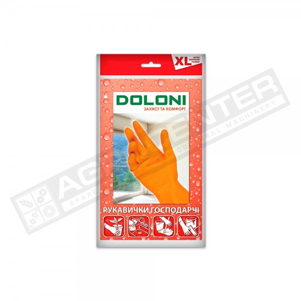 Household gloves "Doloni" letex, XL (4563) - 1