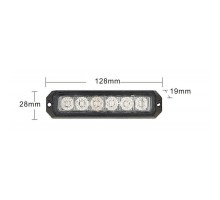 LW0032-ALR Emergency vehicle lighting 6*LED R10 R65 KAMAR