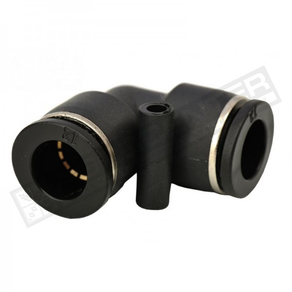 Быстросоединитель пневматических трубок 90° 6mm KAMAR - 1