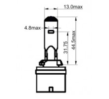 Car lamp H27 12V 27W SCT (203010) W/1  White PG 13