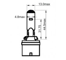 Car lamp H27 SCT 203010 W/1 12V27 W White PG 13