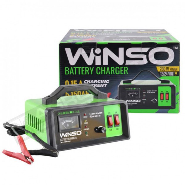 Battery charger 12-24V, max. charging current 15A, max. capacity 150A WINSO - 1