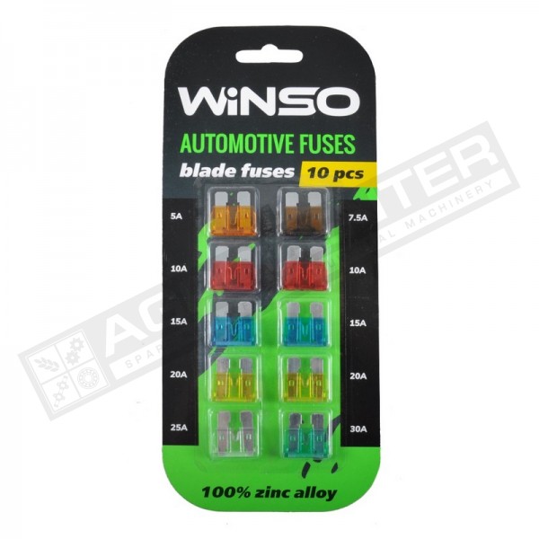 Fuses standard 5A-30A 10 pcs.