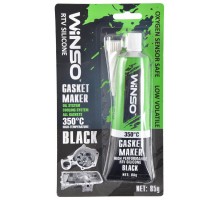 Герметик прокладок GASKET MAKER BLACK 85g +350⁰С високотемпературний, 100% силіконовий, чорний