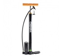 Hand pump with pressure gauge, cylinder 38*500mm, length hose 64 cm, 3 adapters included WINSO