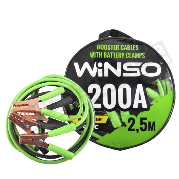 Jumper cables 200A/2.5m, round bag (138210) WINSO - 1