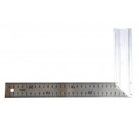 Кутник нержавіючий з алюмінієвою ручкою, 300мм (15-513)