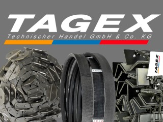 New arrival of TAGEX: belts, chains, conveyors, elevator bars ...