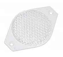 Светоотражатель круглый UO75L (белый) KAMAR