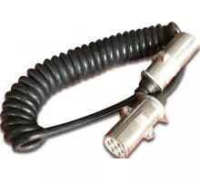 Spiral cable with "S" connectors, 4m KAMAR