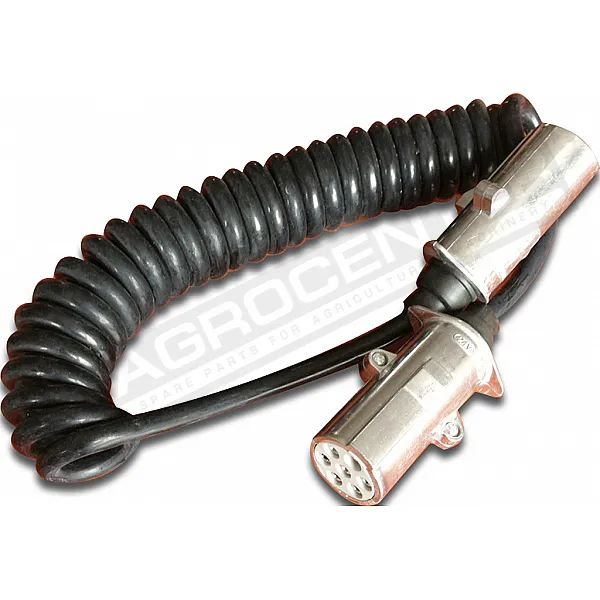 Spiral cable with "S" connectors, 4m KAMAR - 1