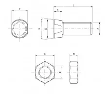M12*35 Болт 12.9 Rabe Oval AL