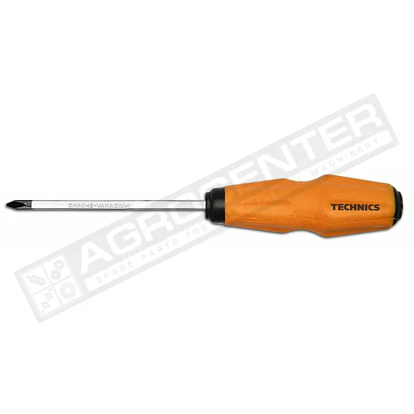 Impact screwdriver "+"  Cr-V, PH№1, 100mm Technics (46-208) - 1