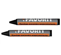 Крейда воскова маркувальна, чорна, 2шт (04-341)