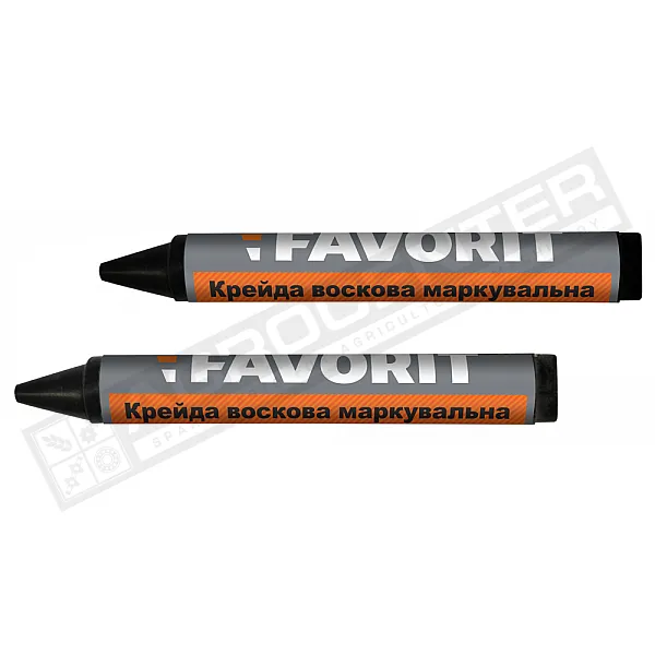 Крейда воскова маркувальна, чорна, 2шт (04-341) - 1