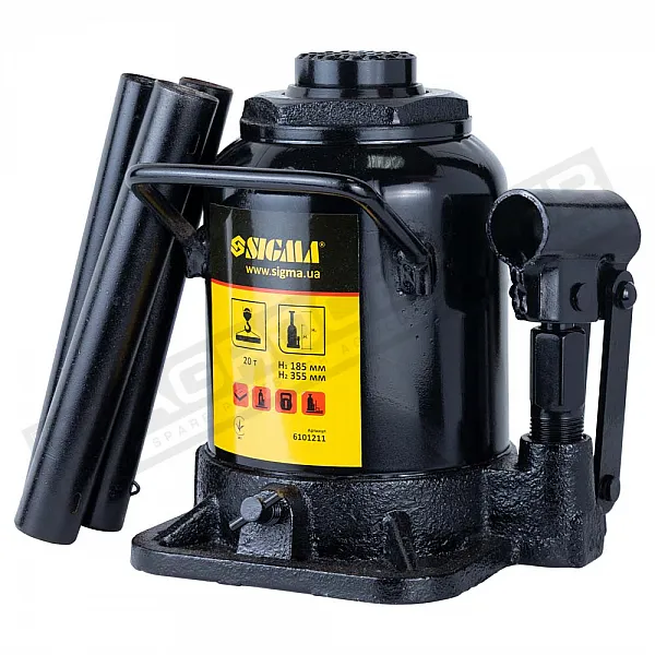 Hydraulic (bottle) jack, 20t low-profile, lifting height 190-335mm Sigma - 1