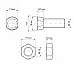 M12*40 Болт 12.9 RABE OVAL + M12 Гайка 10 DIN 934 (уп/50-50шт), 12402129 / 1293410 - 3