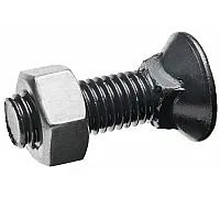 M12*40 Болт 8.8 DIN 608 + M12 Гайка 8 DIN 934 (уп/100-100шт), 15000034 / 129348