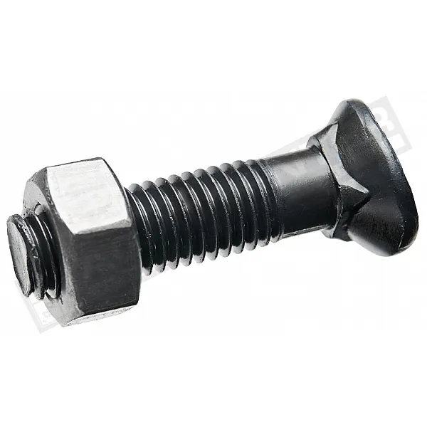 M12*50 Болт напівпотайний 8.8 MP-4 + M12 Гайка 8 DIN 934 (уп/50-50шт), 1250488 / 129348 - 1