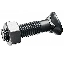 M12*50 Болт напівпотайний 8.8 MP-4 + M12 Гайка 8 DIN 934 (уп/50-50шт), 1250488 / 129348