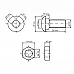 M12*30 Болт 10.9 MP 8677 + M12 Гайка 8 DIN 934 (уп/100-100шт), 12308677109 / 129348 - 3