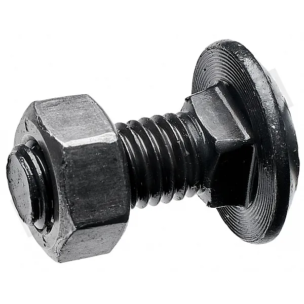 M12*30 Болт 10.9 DIN 603 MP + M12 Гайка 8 DIN 934 (уп/100-100шт), 12309603 / 129348 - 1