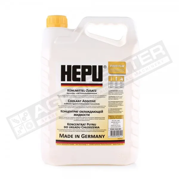 P999-YLW-005 Концентрат охолоджуючої рідини - антифриз HEPU, 5л (жовтий) - 1