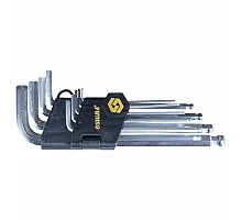 Набір Г-подібних ключів шестигранних з кулькою 1.5-10мм 9шт CrV Sigma (4022121)