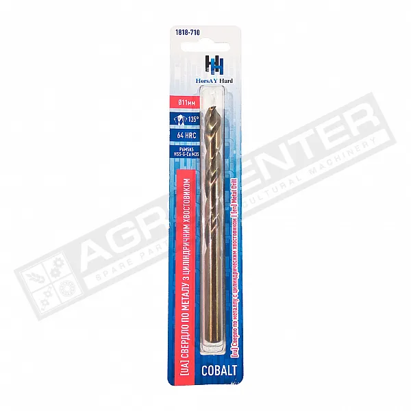 Свердло по металу, 11mm, циліндричний хвостовик Cobalt (1818-710) - 1