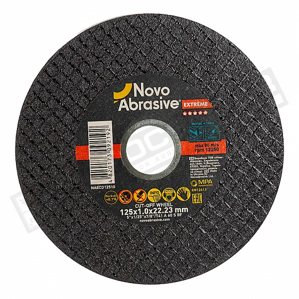 Круг отрезной по металлу 125*1.0*22mm Novoabrasive Extreme - 1