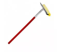 Rubber band sponge on wooden handle for VST glass