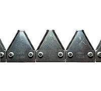 626754 Ніж (коса) жатки 9 м, на болтах, без головки (сегмент Gerpol крупний зуб) [Claas], 626754.2